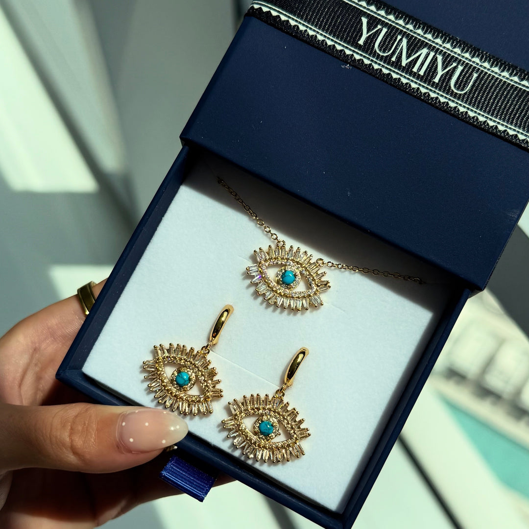 Turquoise Evil Eye Gift Set