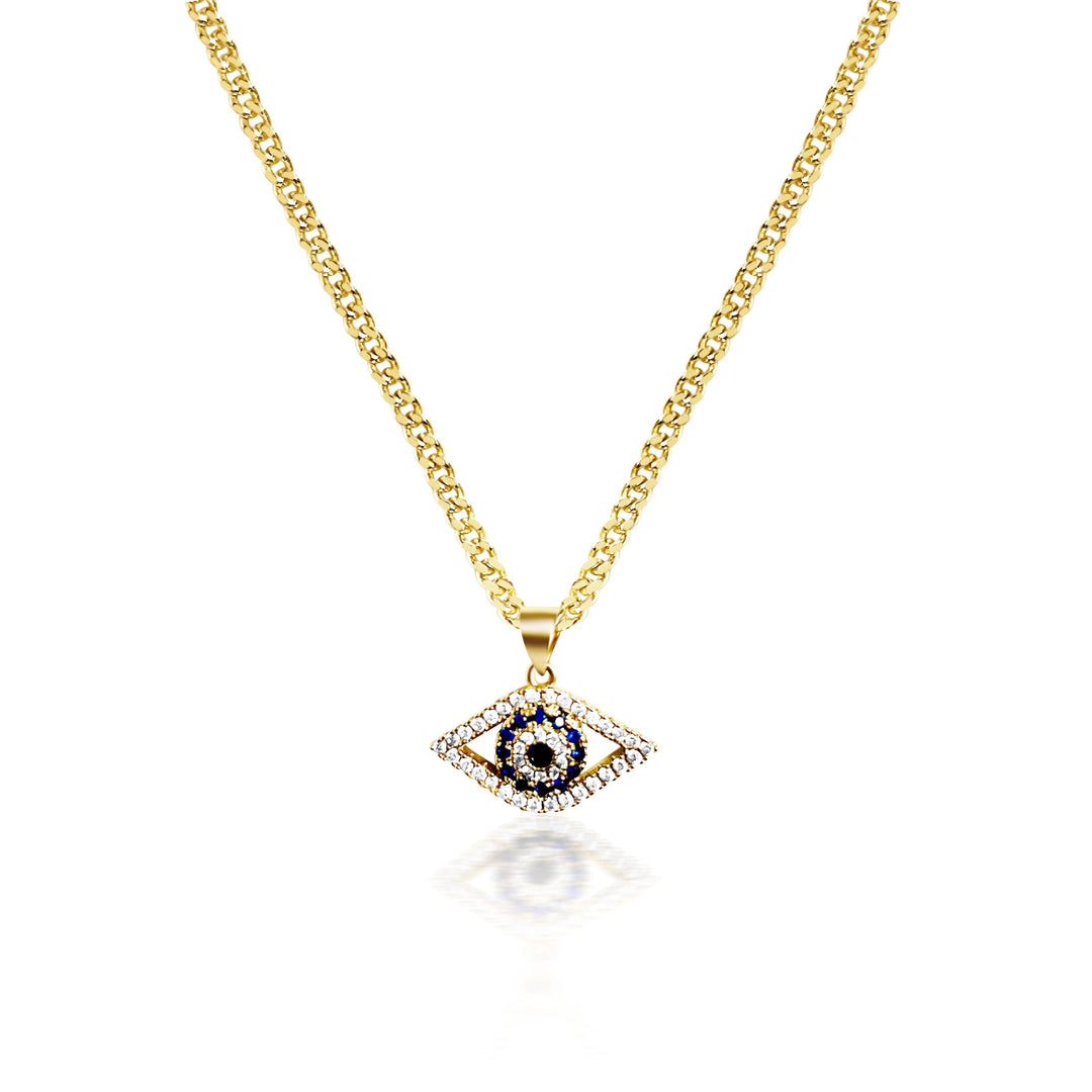 Guiding Evil Eye Necklace - Gold Filled