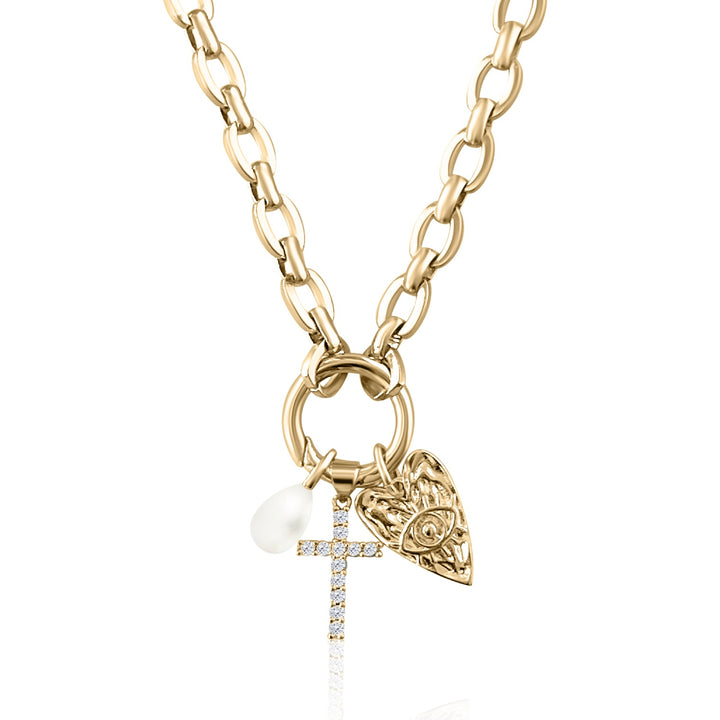 Faith & Love Necklace - Gold Filled