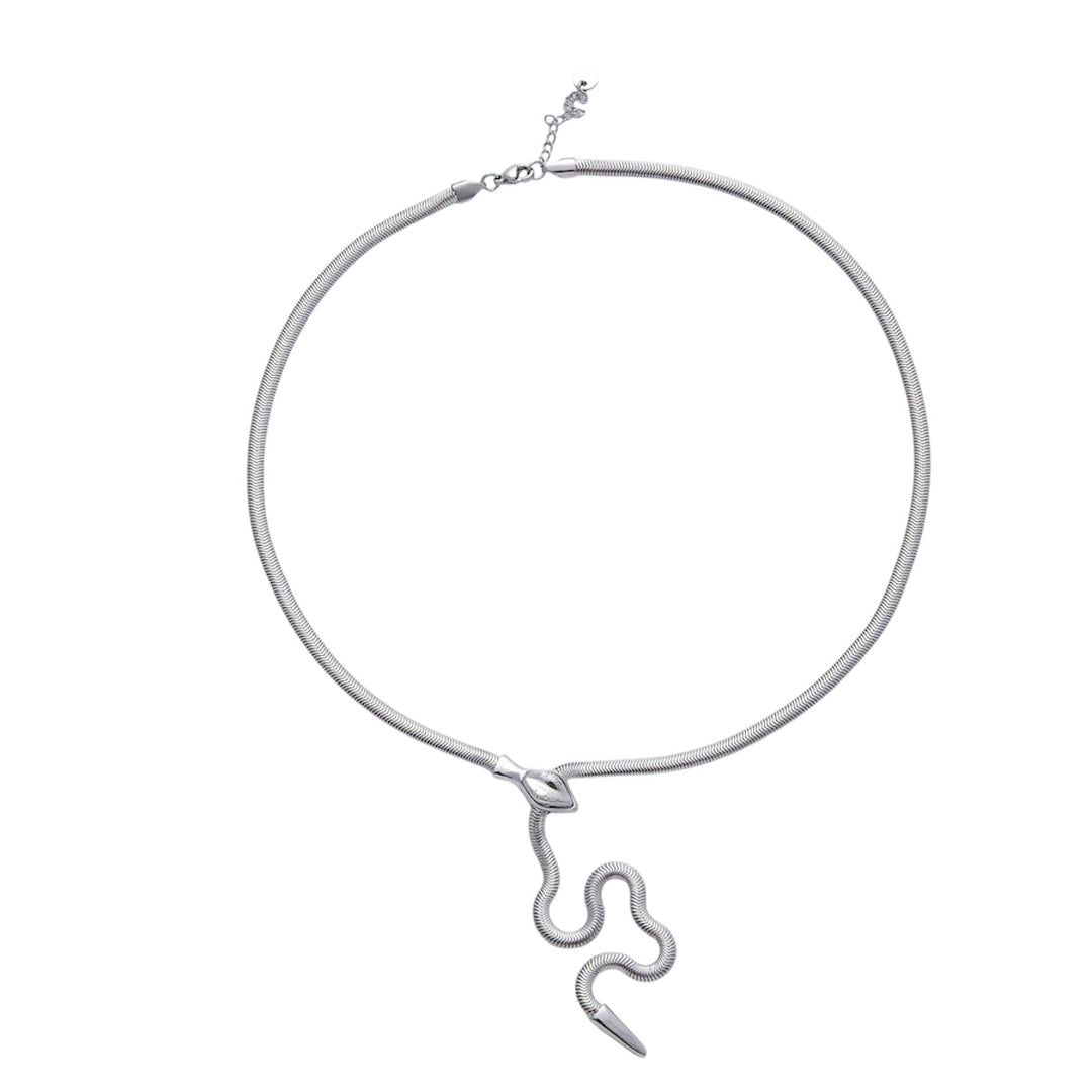 Snake Herringbone Necklace
