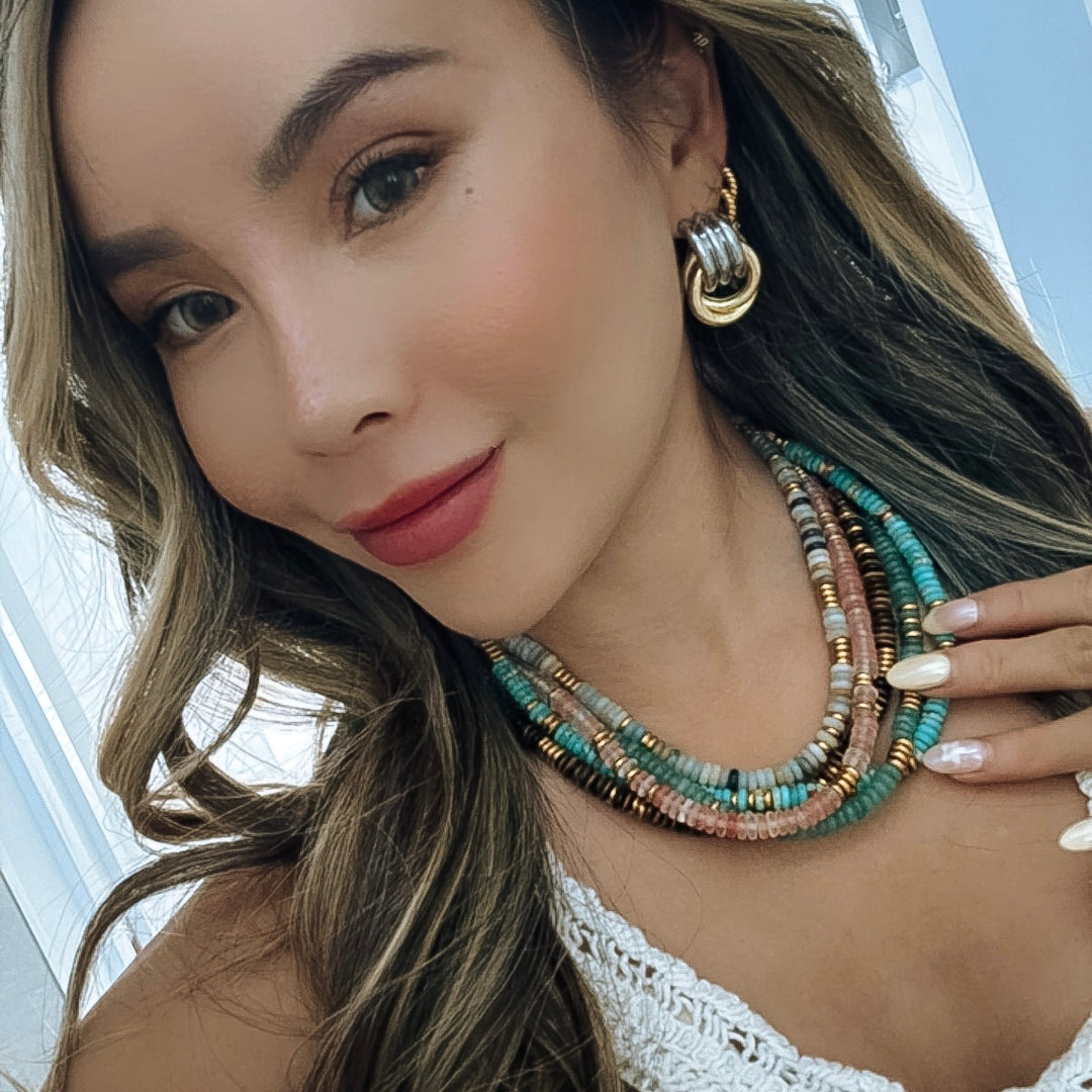Nature Gemstone Necklace - Gold Filled