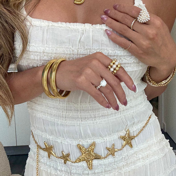 Elastic Summer Essential Bracelet - Gold Filled