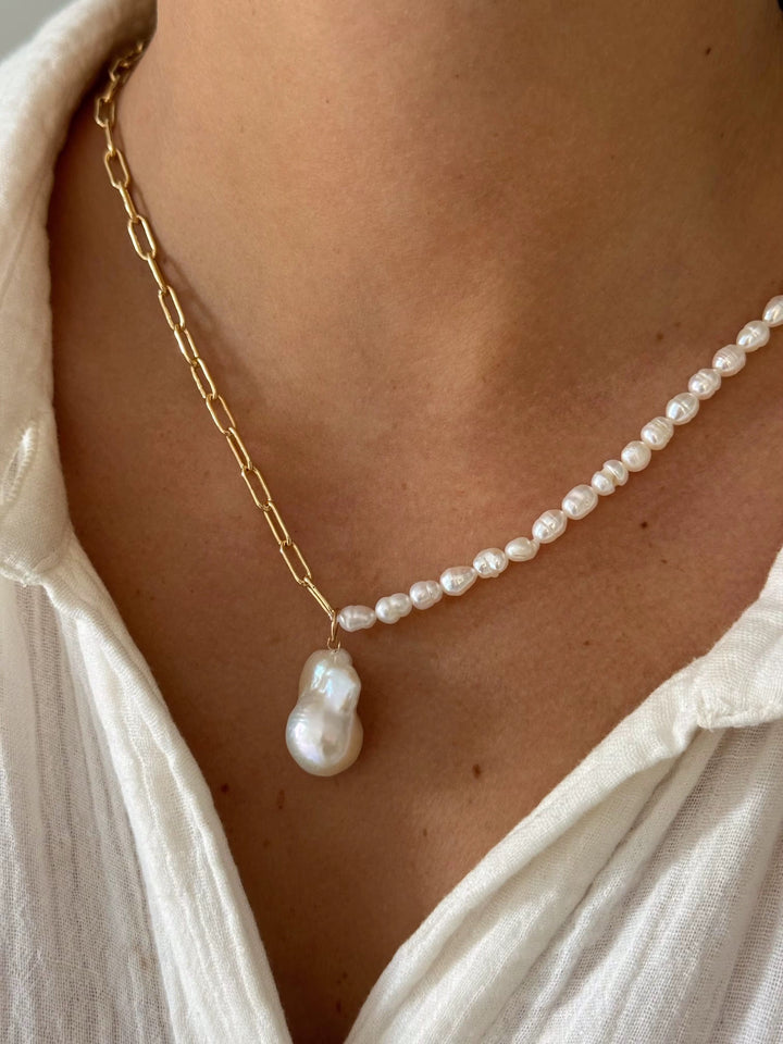 Evil Eye & Pearl Lover Set - Gold Filled