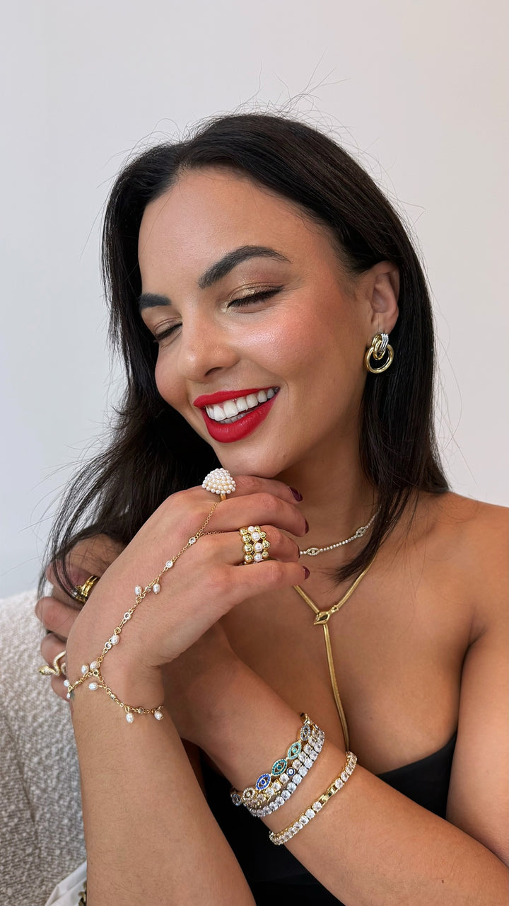 Snake Herringbone Necklace