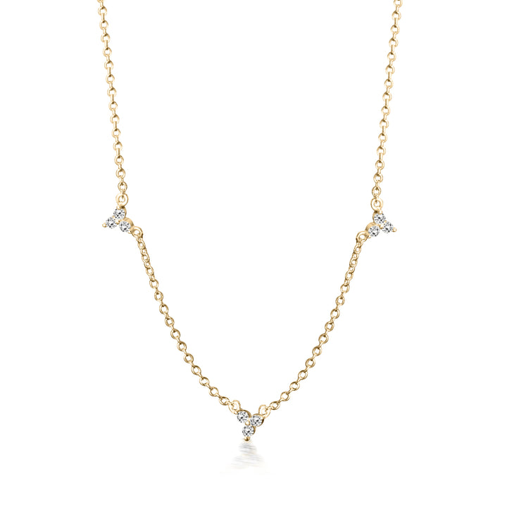 Dainty Diamond Necklace - Gold Filled