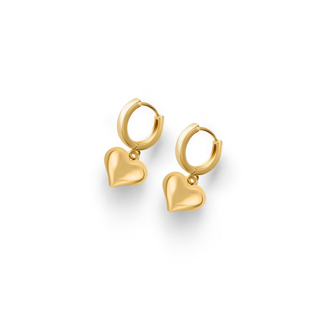 Sweet Heart Earrings - Gold Filled