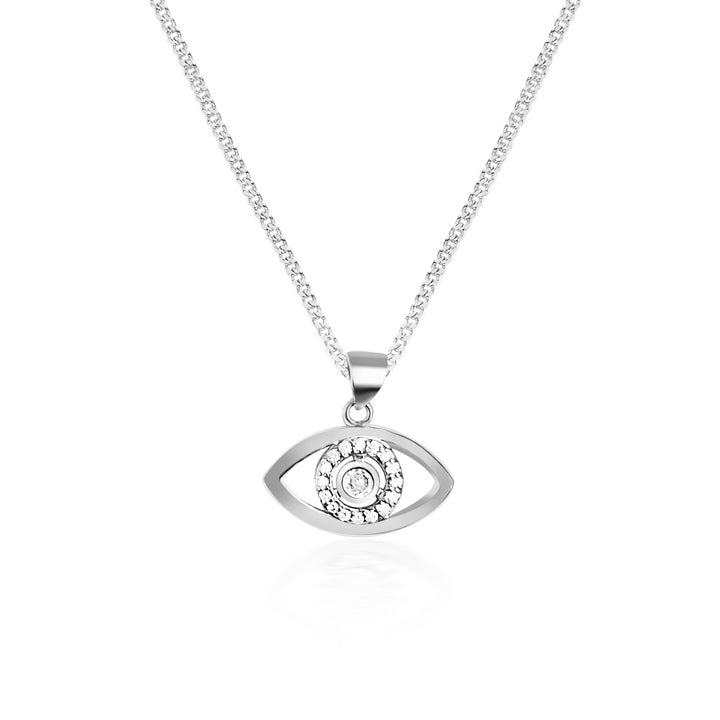Cradled in Protection Evil Eye Necklace