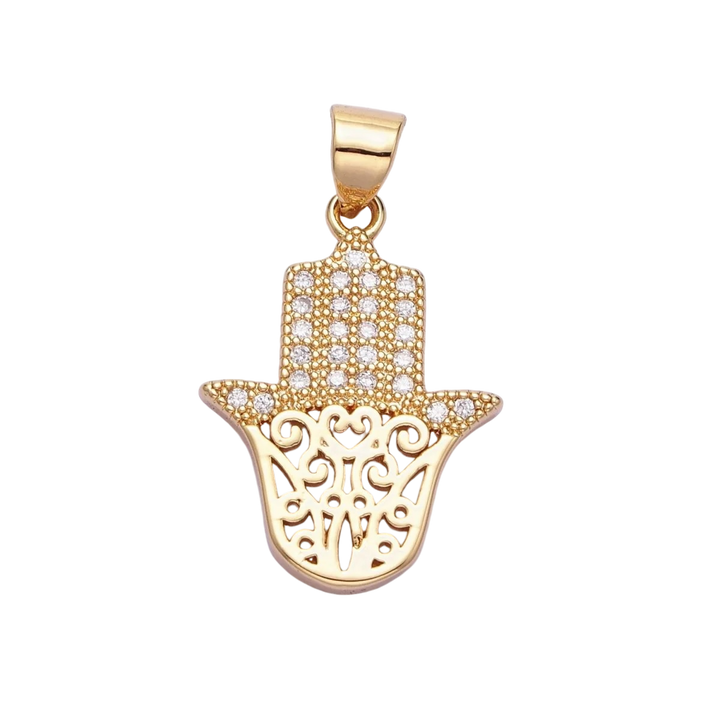 Good Karma Hamsa Hand Charm - Gold Filled