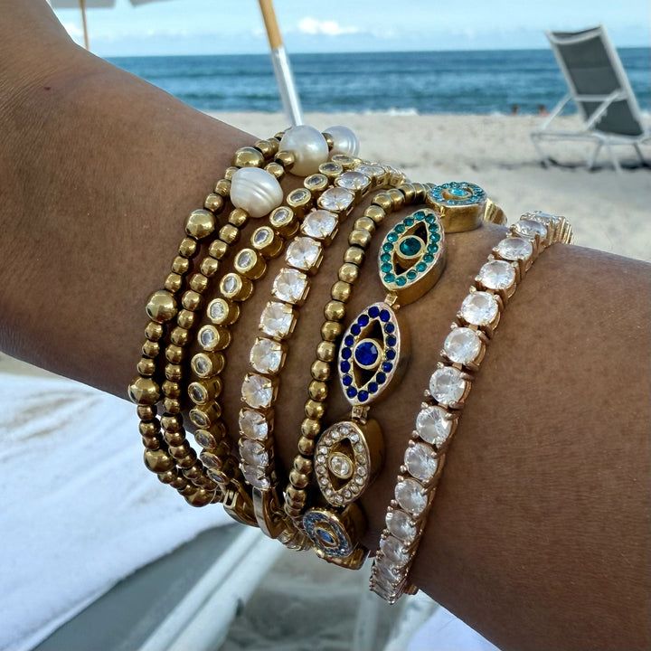 Gold Filled Bead Bracelet Set