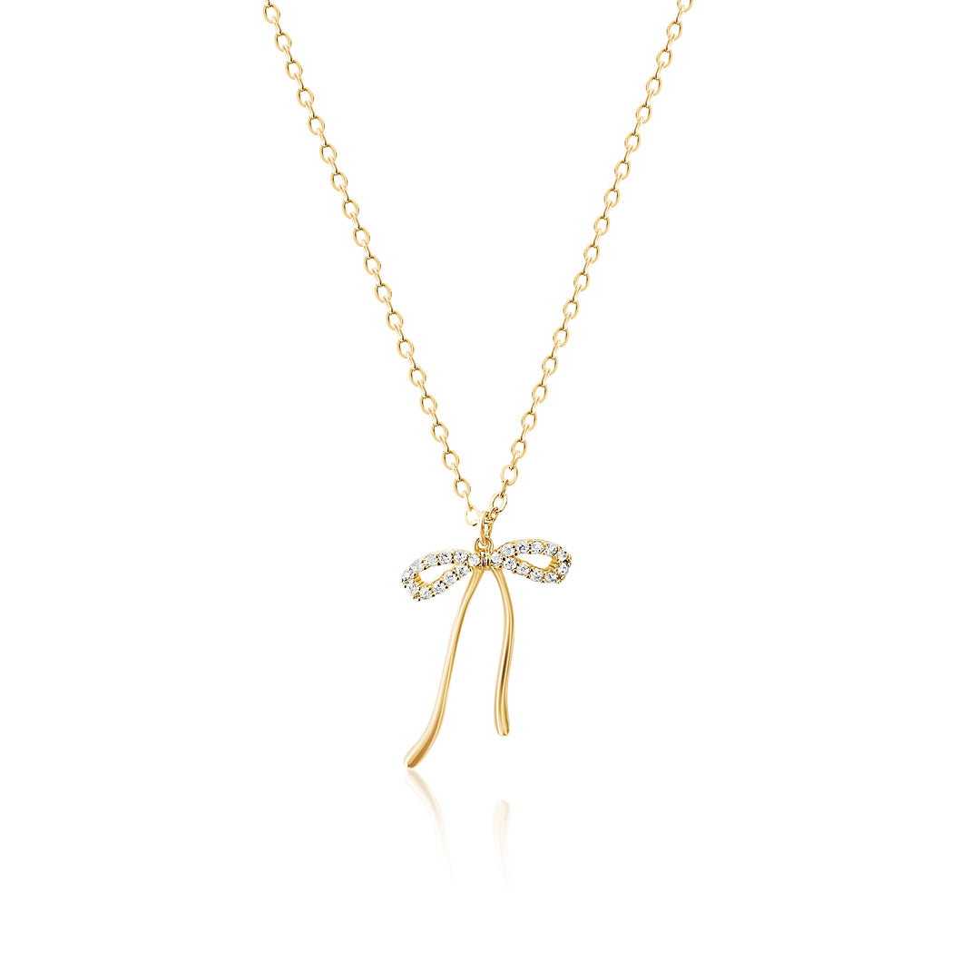 Dainty Bow Necklace 