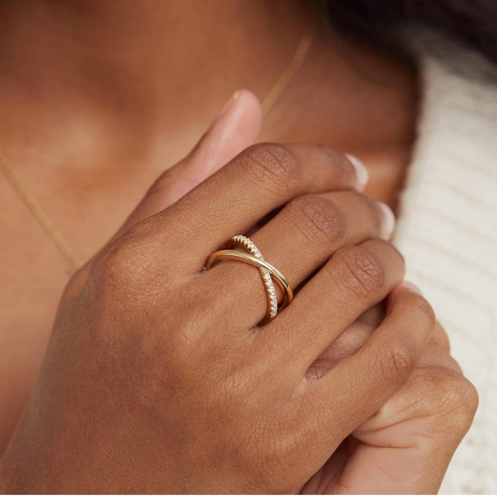 Cross Stacking Ring