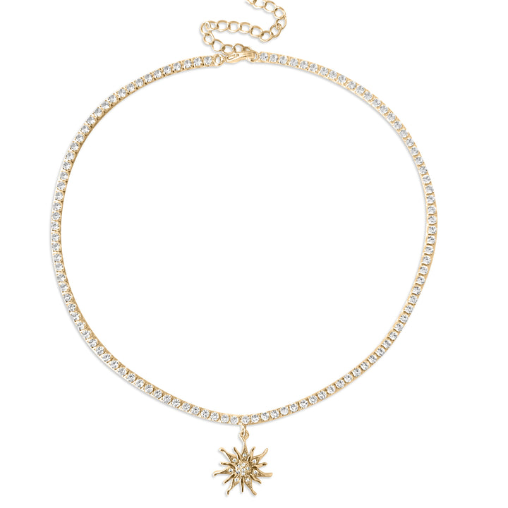 Light Seeker Sun Necklace - Gold Filled