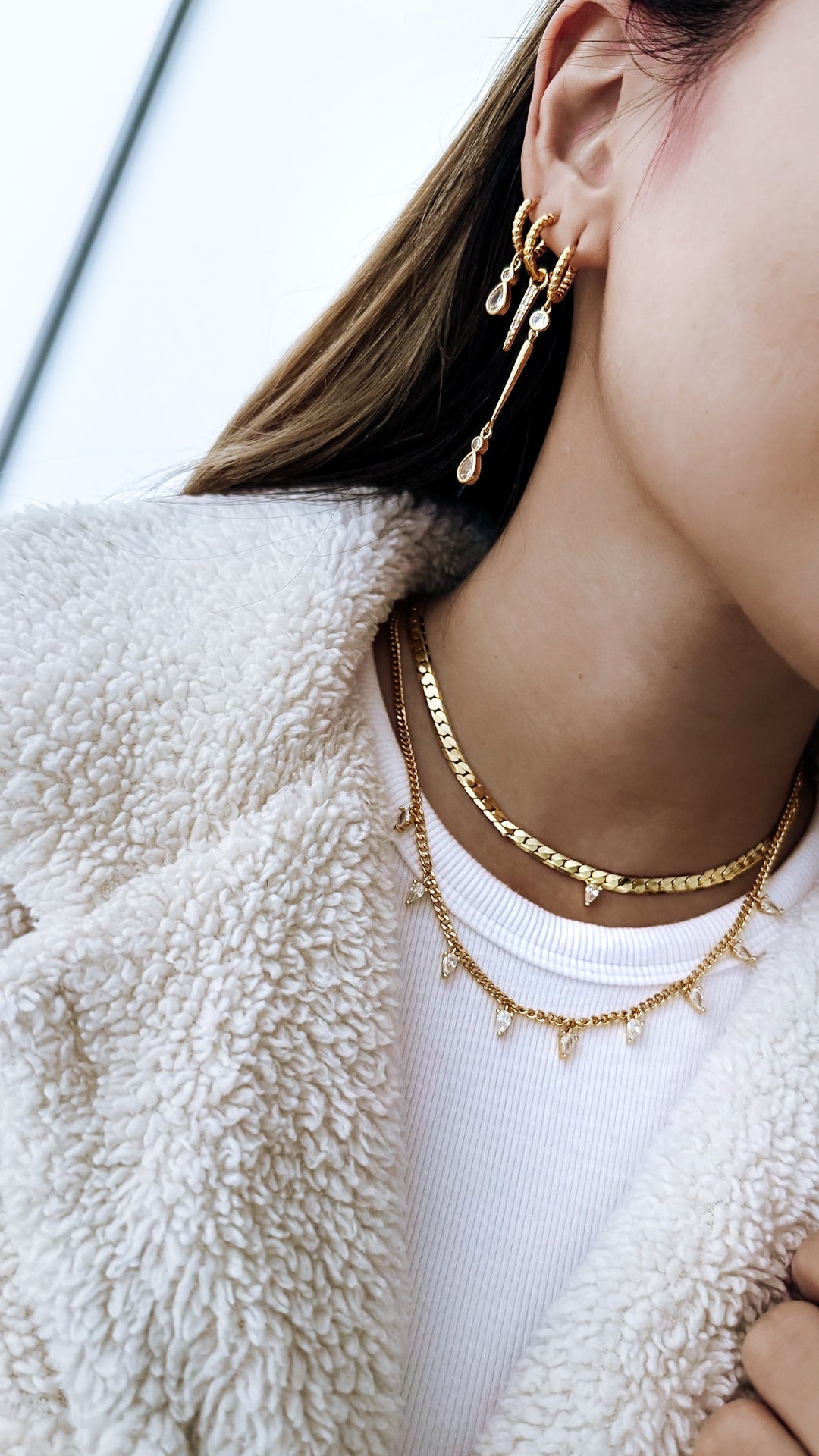 Multi Diamond 2 Necklace Set