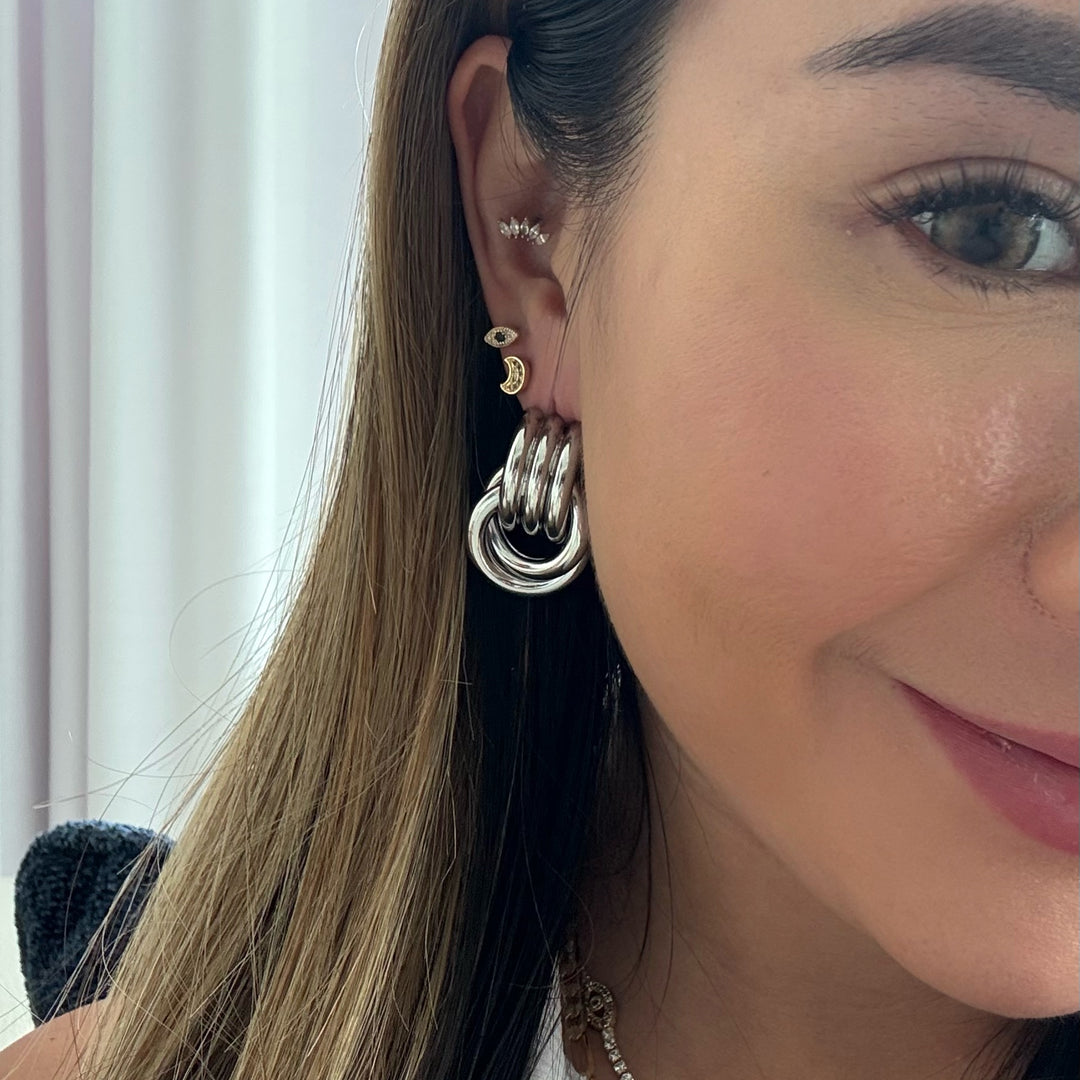 Brilliance Knot Earrings - Gold Filled