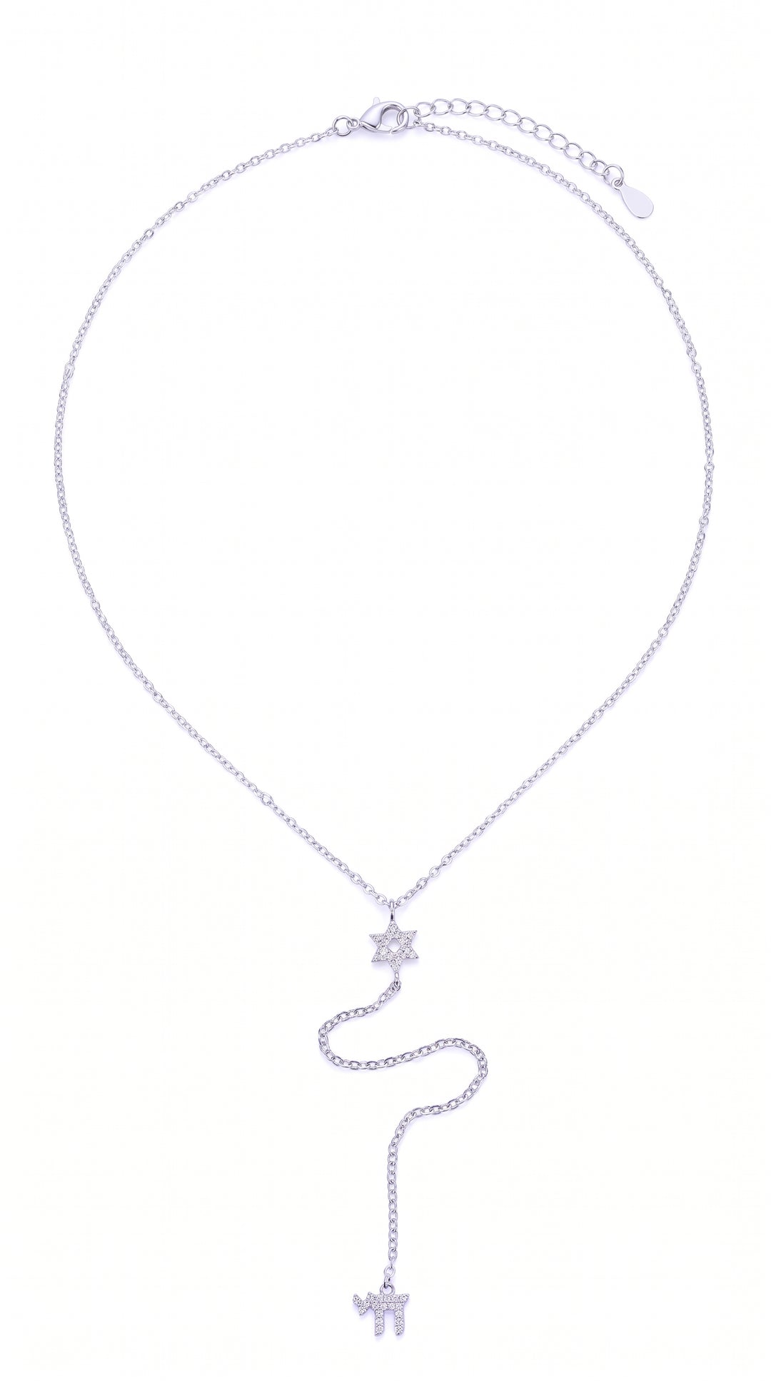 Dainty Star Of David Blessing Necklace Set
