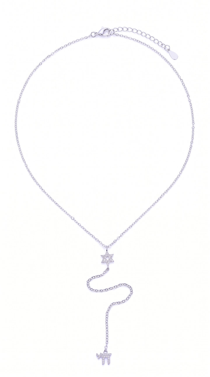 Dainty Star Of David Blessing Necklace Set
