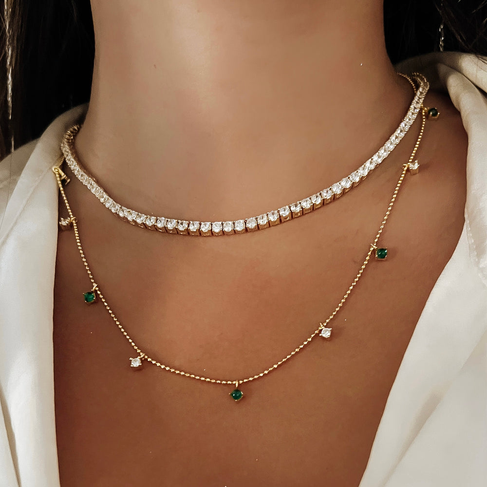 4mm Diamond Tennis Chain Necklace 