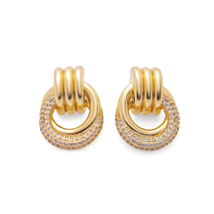 Holiday Perfect Knot Earrings - Gold Filled
