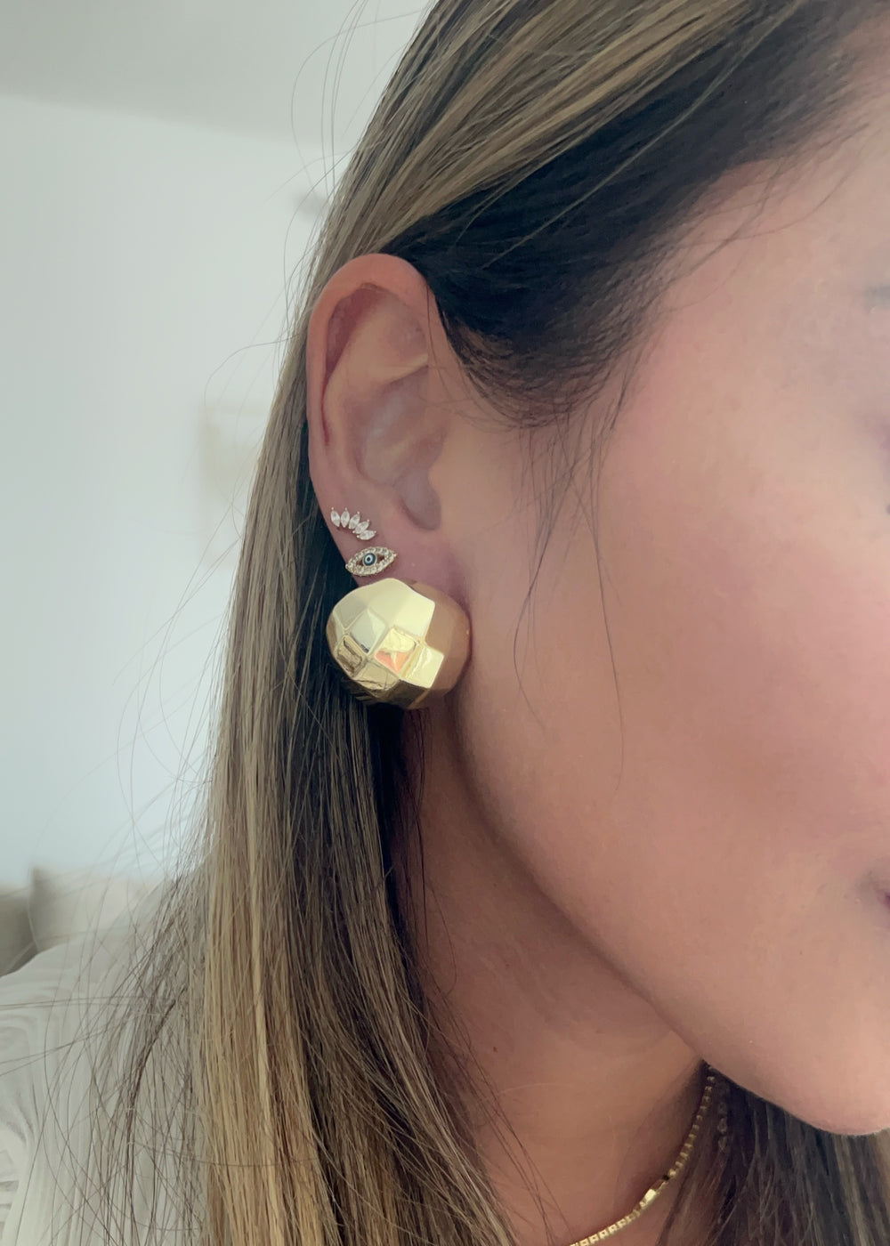 Disco Round Earrings