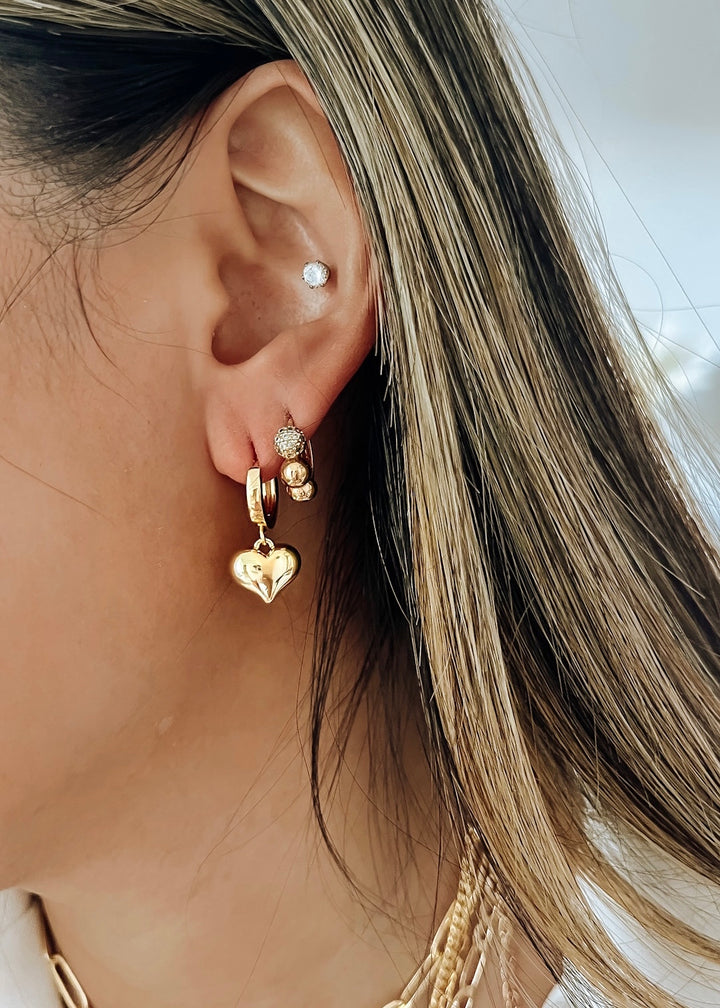 Sweet Heart Earrings - Gold Filled