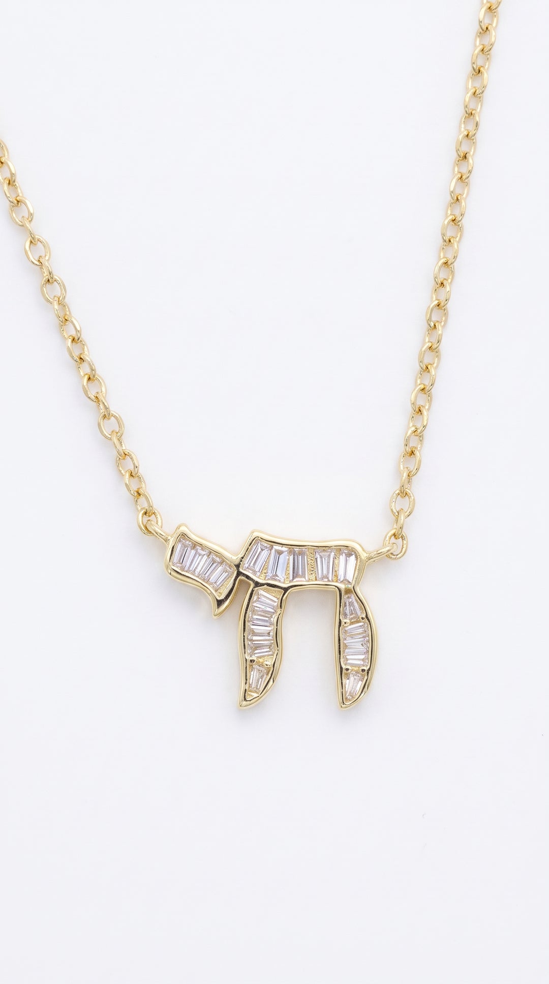 Dainty Star of David & Chai Set