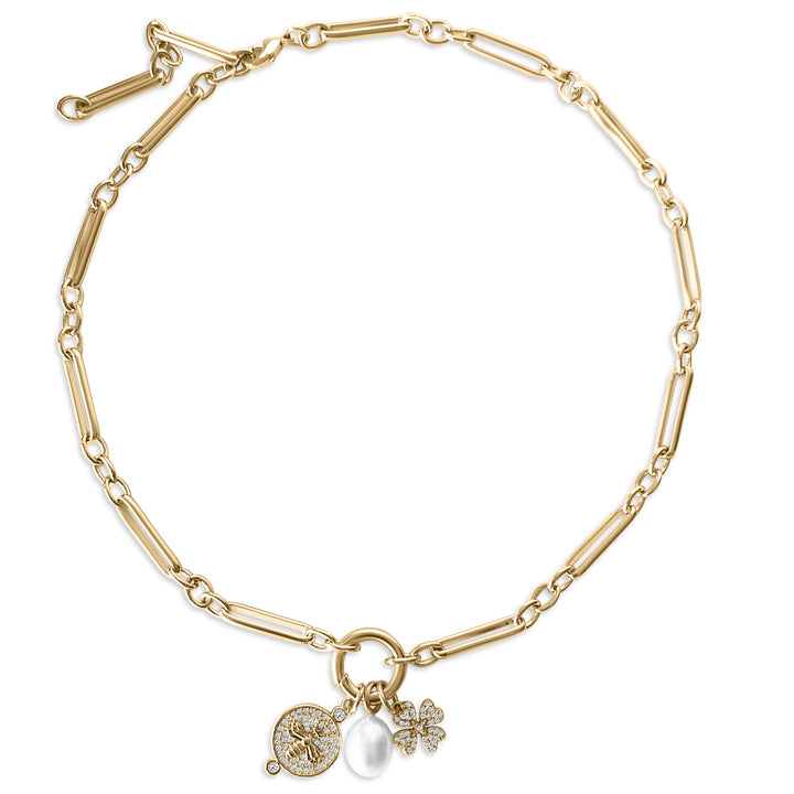 Queen Bee Charm - Gold Filled