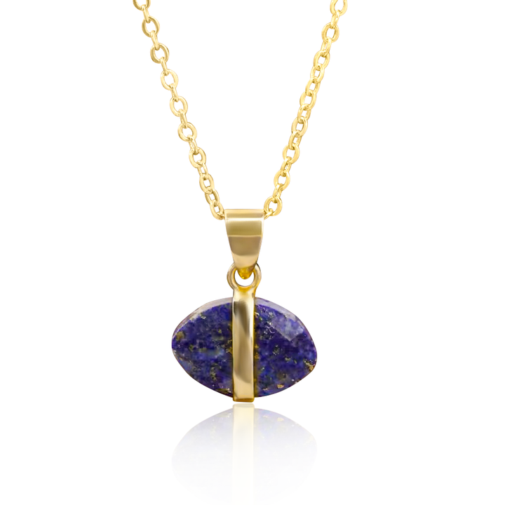 Gemstone Evil Eye Necklace - Gold Filled