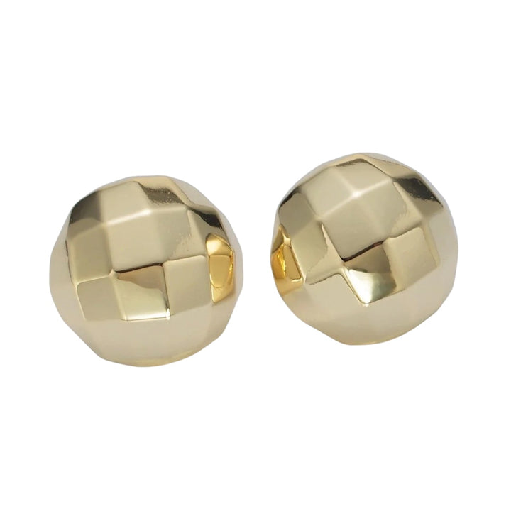 Disco Round Earrings