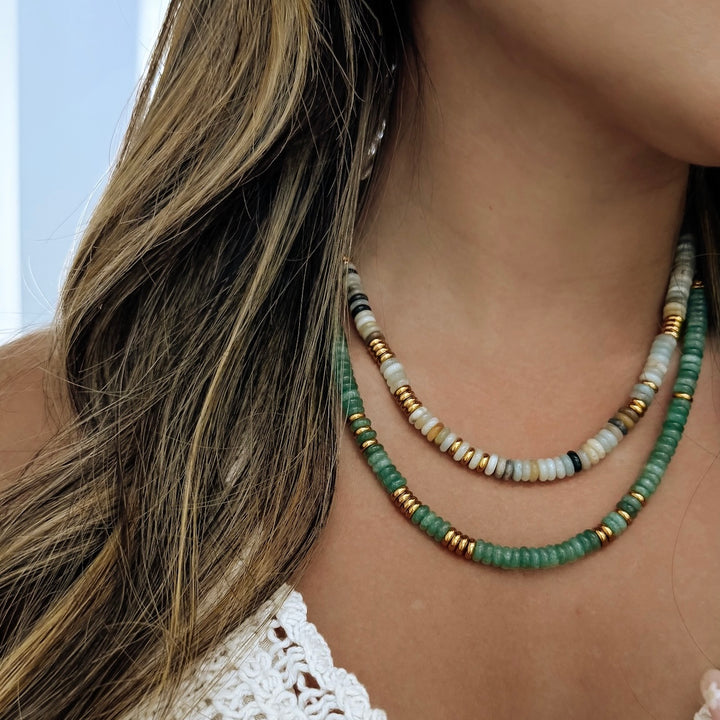 Nature Gemstone Necklace - Gold Filled