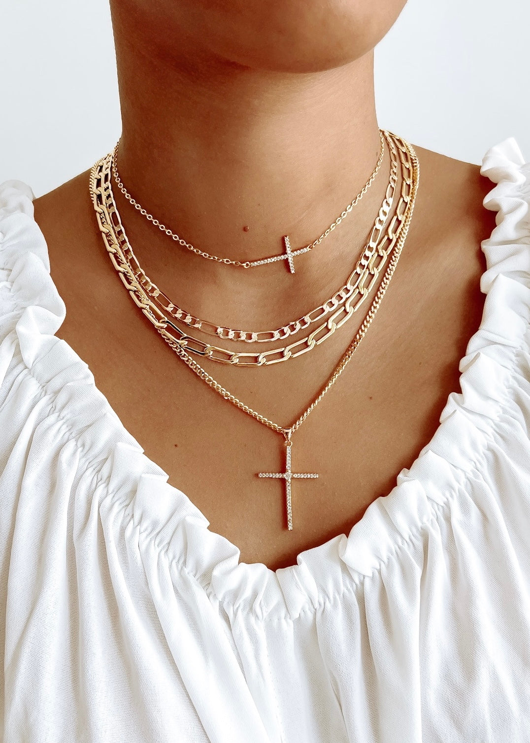 Faith Cross Necklace - Gold Filled