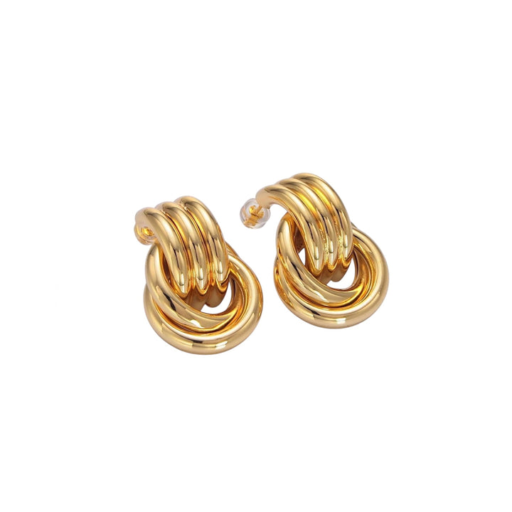 Brilliance Knot Earrings - Gold Filled