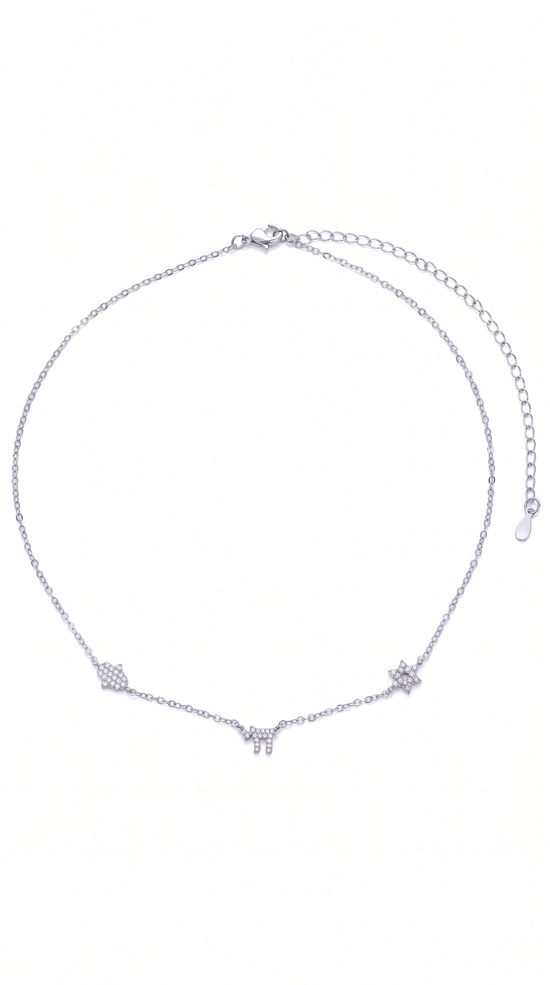 Dainty Star Of David Blessing Necklace Set