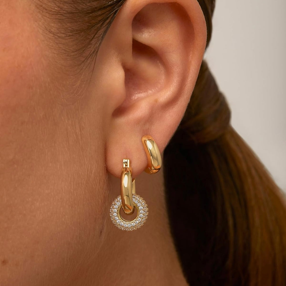 Aurora Double Hoops