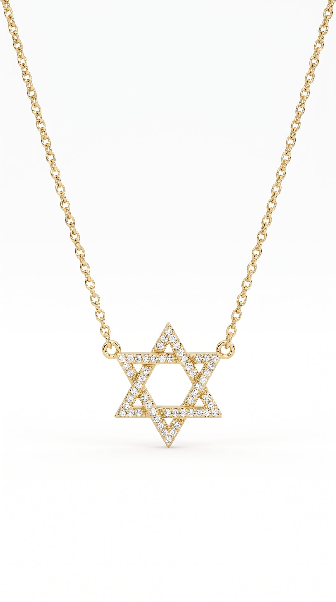 Dainty Star of David & Chai Set