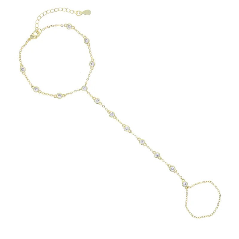 Diamond Hand Chain Bracelet