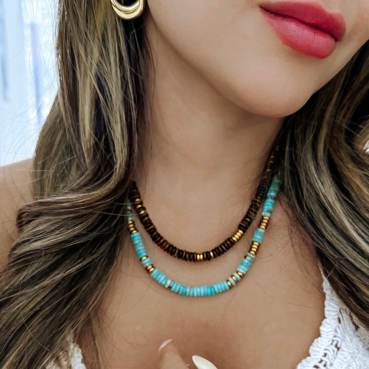 Nature Gemstone Necklace - Gold Filled