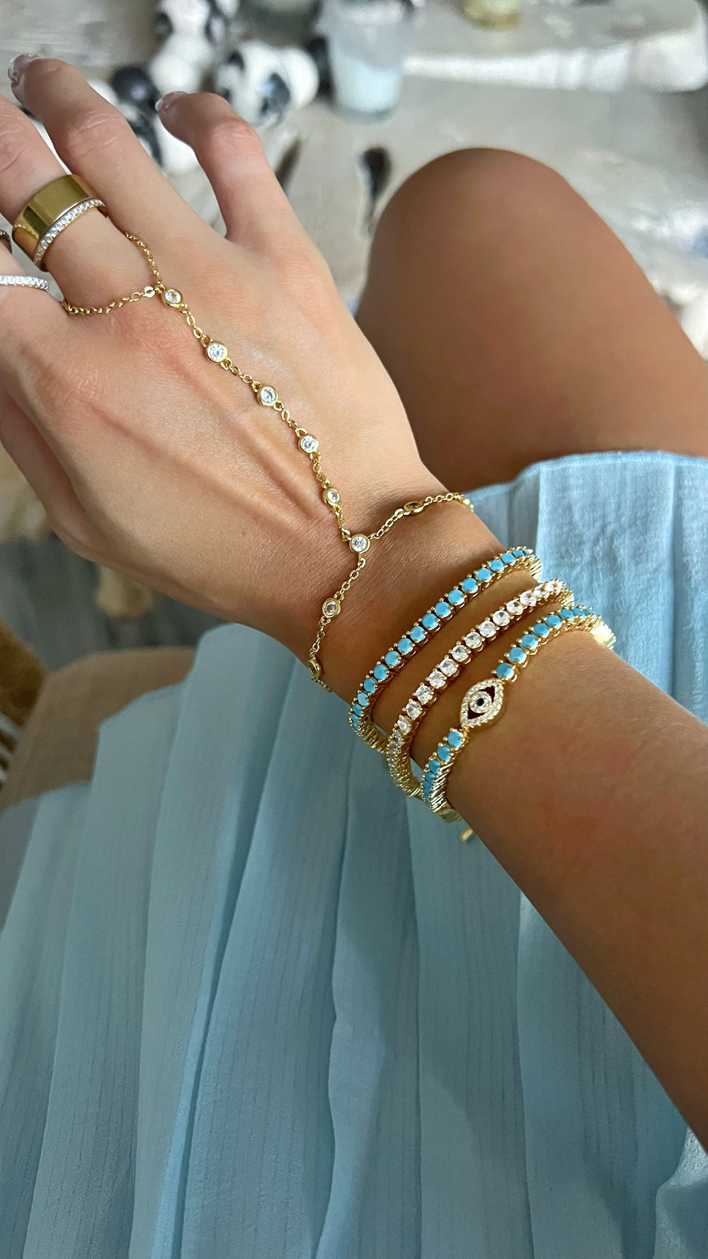 Diamond Hand Chain Bracelet
