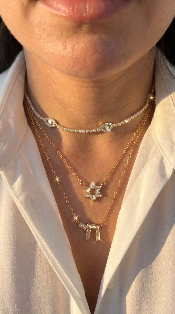 Star of David & Chai Set