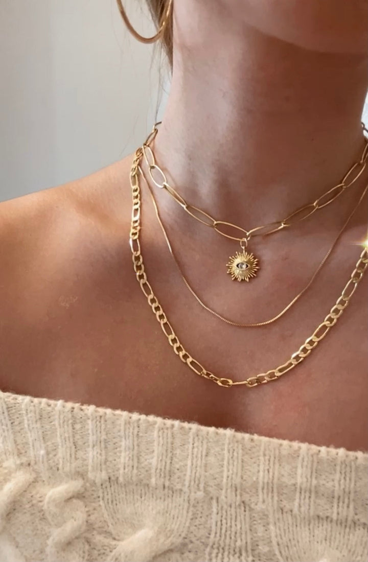 Chunky Figaro Chain Necklace 