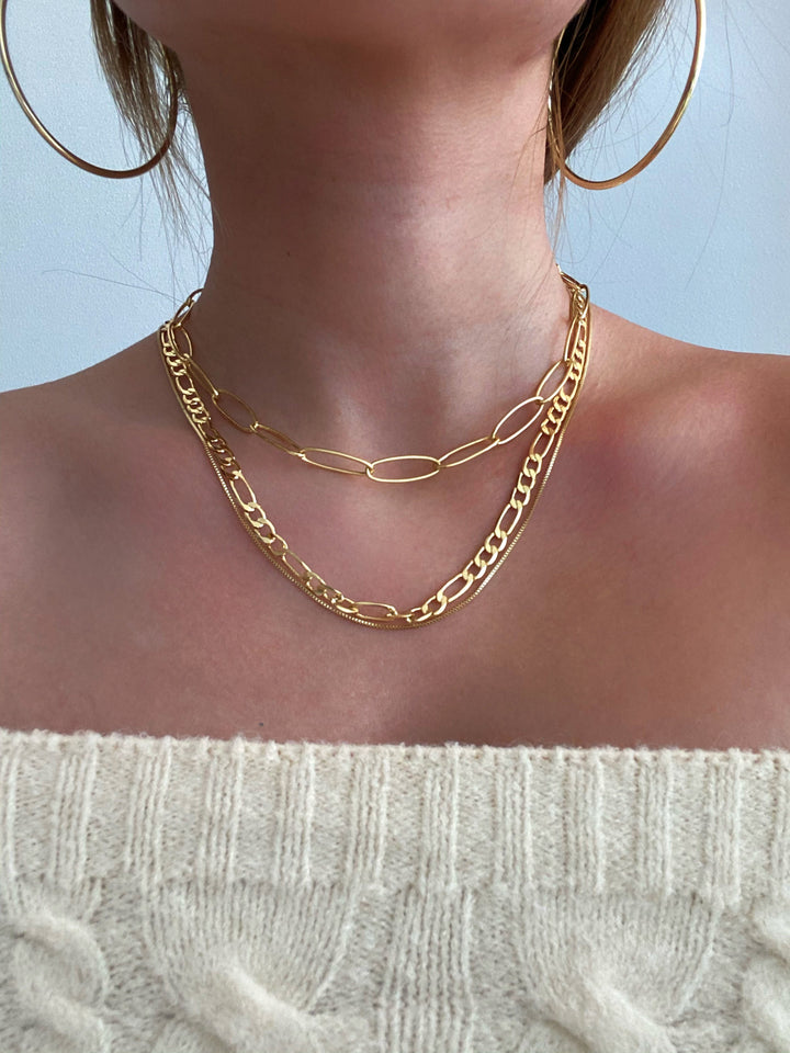 Chunky Figaro Chain Necklace 