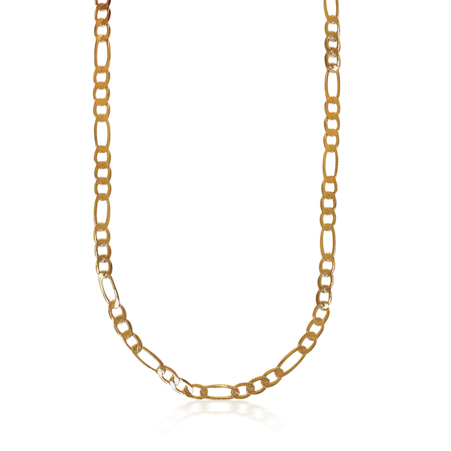 Chunky Figaro Chain Necklace - Gold Filled