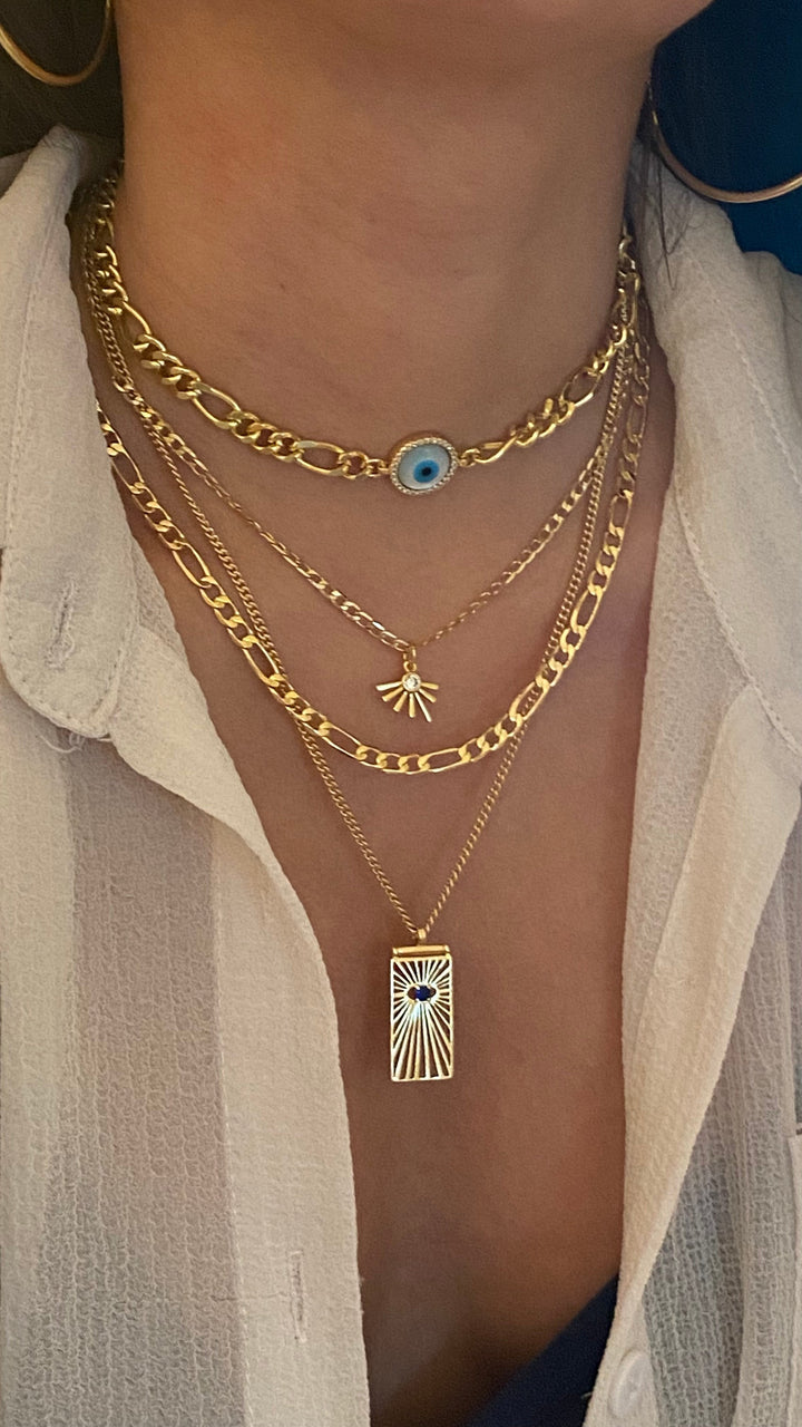 Chunky Figaro Chain Necklace 