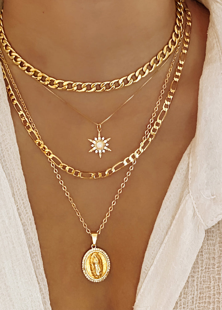 Chunky Figaro Chain Necklace 