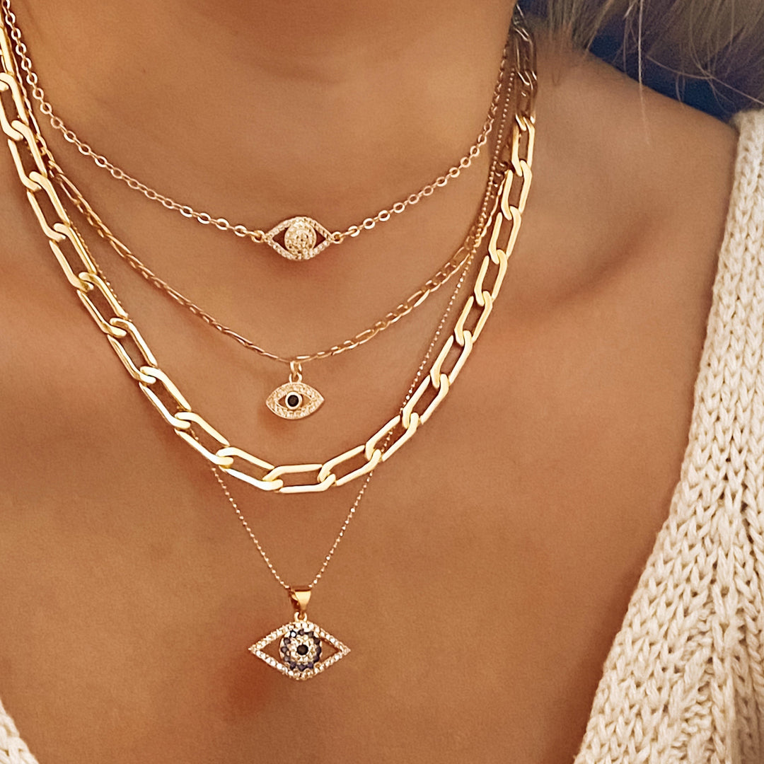 Effy Evil Eye Necklace - Gold Filled