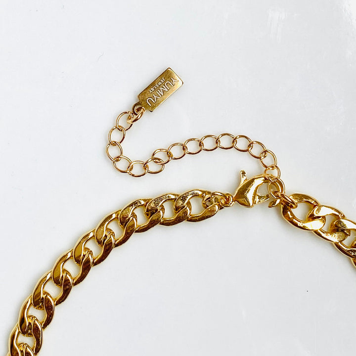 Chunky Cuban Chain Bracelet - Gold Filled