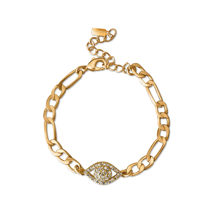 Luna Evil Eye Bracelet - Gold Filled