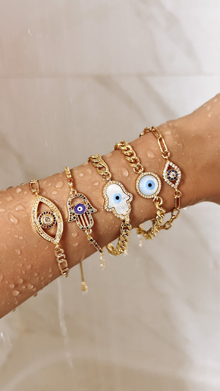 Hamsa Hand Bracelet/Anklet- Gold Filled