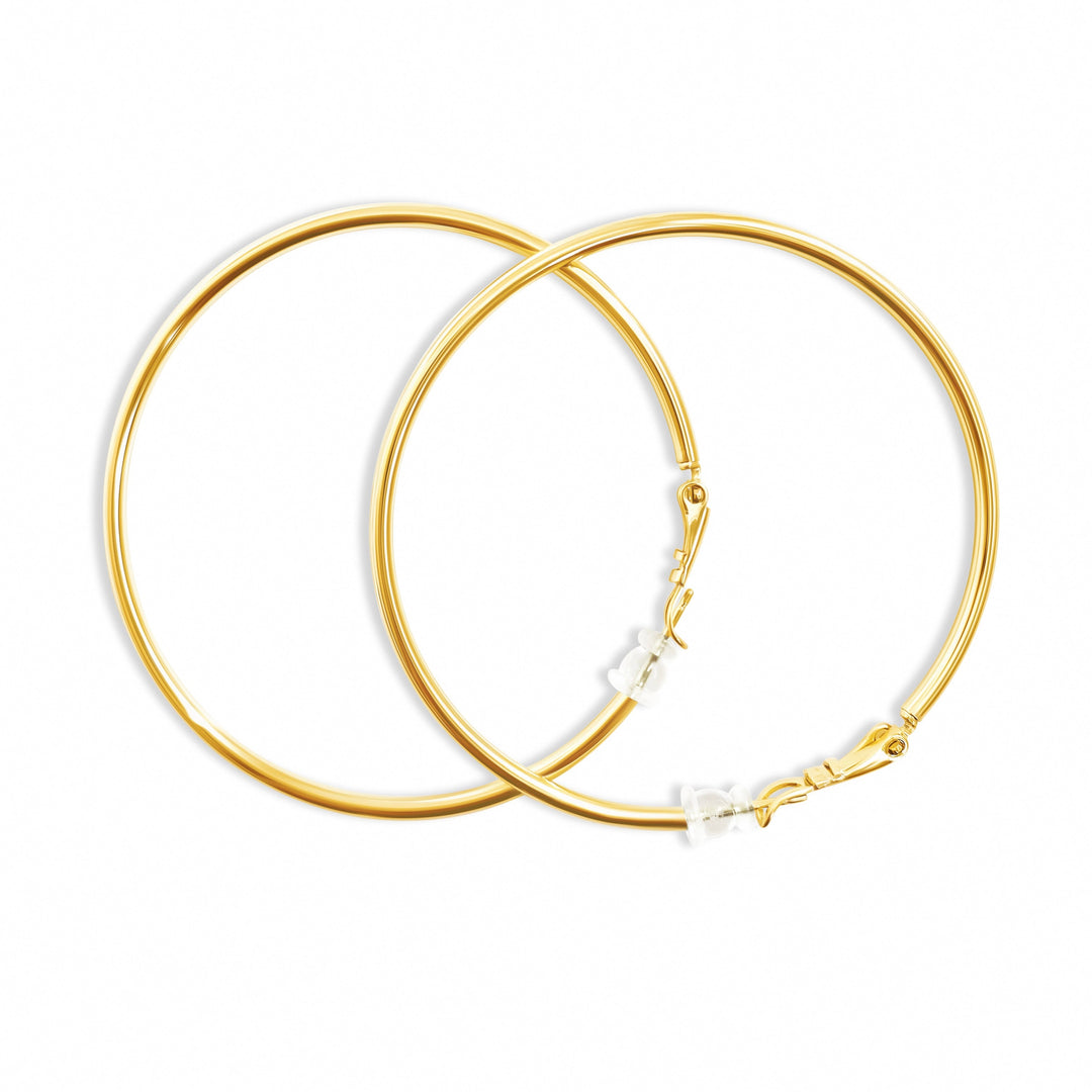 The Elliot Hoops (M) - Gold Filled