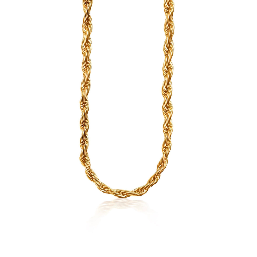Thin Rope Chain Necklace - Gold Filled