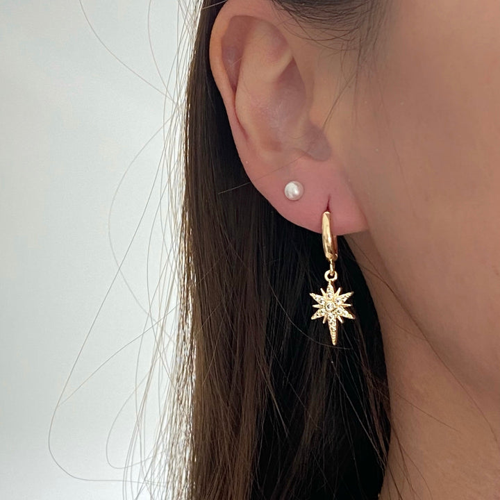 North Star Earrings - Gold Filled